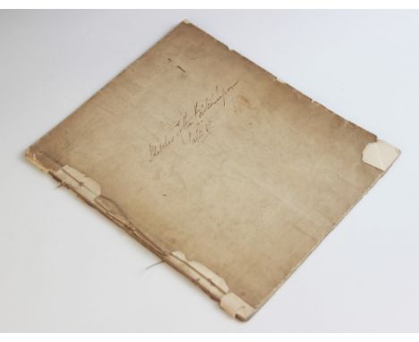 THOMAS ONWHYN INTEREST:  Lambton (W), SKETCHES OF THE BRITISH LEGION IN SPAIN (chapter 1), a handwritten manuscript on paper 