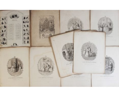 Concanen (E) and Onwhyn (T), A NEW MATRIMONIAL LADDER, unbound, engraved title page and seventeen plates designed by Onwhyn, 