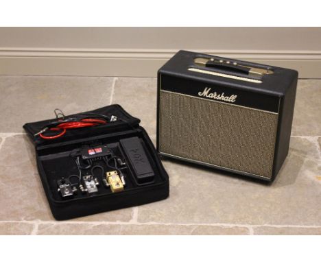 A Marshall Class 5 practice amplifier with Vox effects pedals and cables (2) All electrical items are sold un-tested prospect