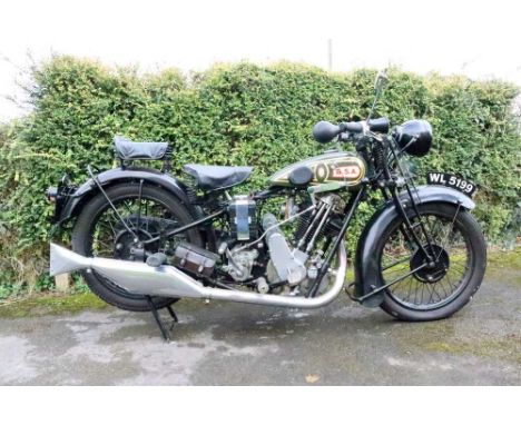 Registration No: WL 5199 Frame No: P6729 MOT: ExemptBSA's late 1920s OHV 500 Sports modelAn older restoration showing a nice 