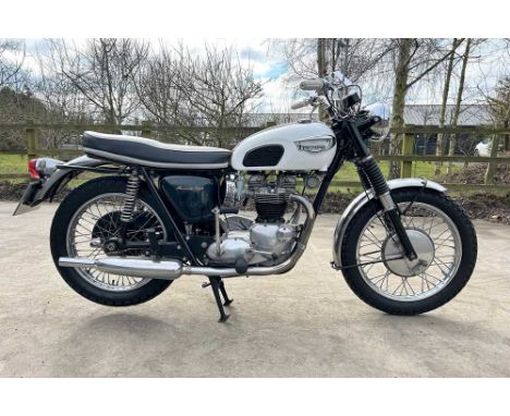 Registration No: LAX 150D Frame No: T120R DU33063 MOT: ExemptPart of a collection of Triumph motorcyclesRestored approximatel
