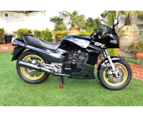 Registration No: G747 YAD Frame No: ZX900A-045580 MOT: February 2026A UK registered from new Kawasaki GPZ900RSold by Frasiers
