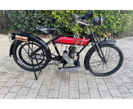Registration No: BF 8203 Frame No: 2426B MOT: ExemptA very charming lightweight Vintage machineRestored a few years ago to a 
