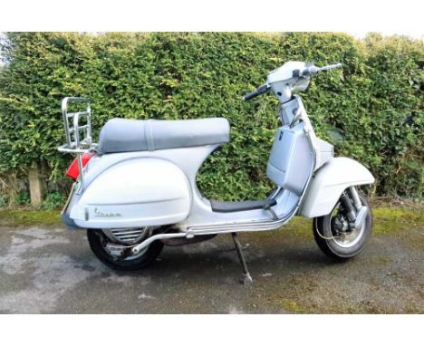 Registration No: DK59 DZM Frame No: MDM10B07830009276 MOT: NoneLMLs copy of the classic Vespa PX125Re-badged with Vespa and P