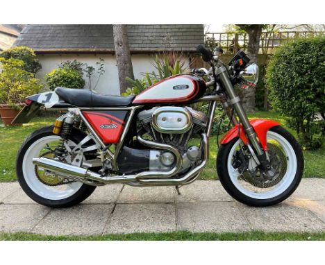 Registration No: T41 TEU Frame No: MRD97013RC MOT: March 2026One family ownership from newA very rare Harley Metisse by Pat F