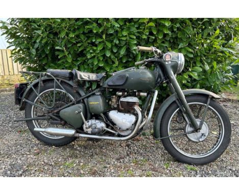 Registration No: XVM 33S Frame No: TRW29145NA MOT: ExemptOriginally presented TRW military bikeSupplied on MOD contact number