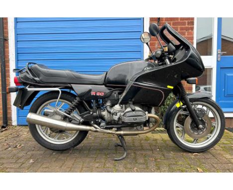 Registration No: K601 VUD Frame No: 0121301 MOT: NoneA very original and low mileage BMW R80Long term family ownership for 30