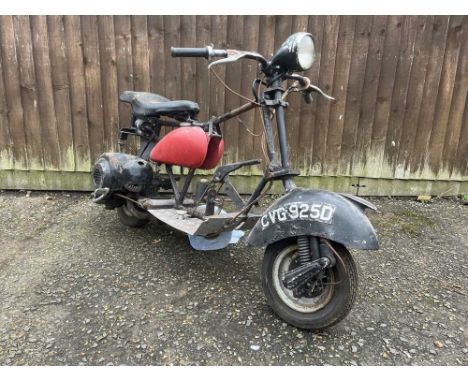 Registration No: Unregistered Frame No: Not visible MOT: ExemptPowered by a 1956 Vespa Douglas 92L2 engine Used in an enginee