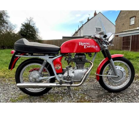 Registration No: DEY 482C Frame No: 70281 MOT: ExemptRoyal Enfield's sporty 250 singleAlloy rims and replacement alloy petrol