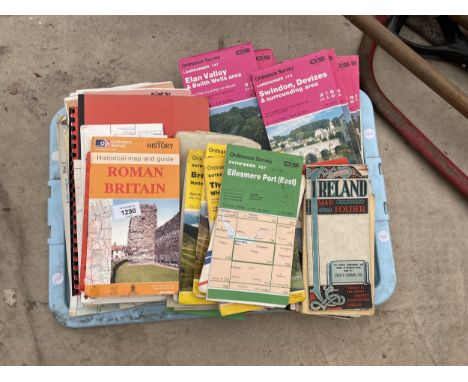 A LARGE QUANTITY OF ORDNANCE SURVEY MAPS 