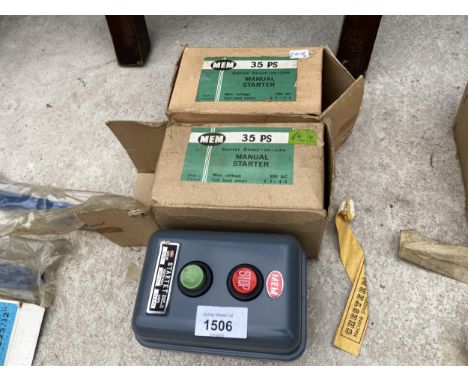 TWO BOXED MEM DIRECT ON LINE MANUAL STARTERS 