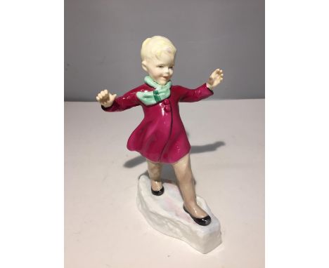 A ROYAL WORCESTER FIGURE 'JANUARY' 