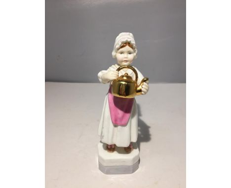 A ROYAL WORCESTER FIGURE 'POLLY PUT THE KETTLE ON' 