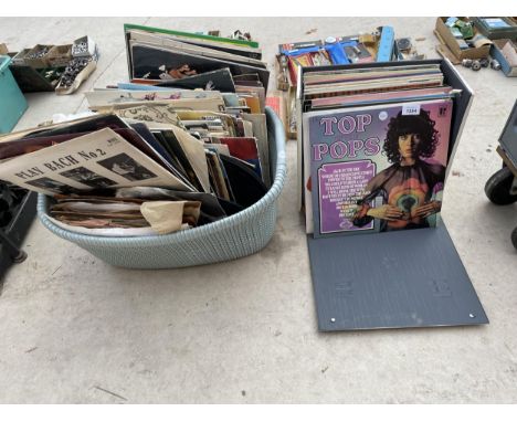 A LARGE QUANTITY OF VINTAGE LP RECORDS 