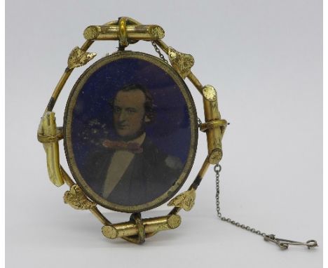 A Victorian portrait brooch