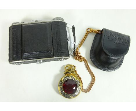 Knightstone collections jewelled pocket watch and Boris case and a Kodak Duo 620 camera (2)   Condition Report   Click here f