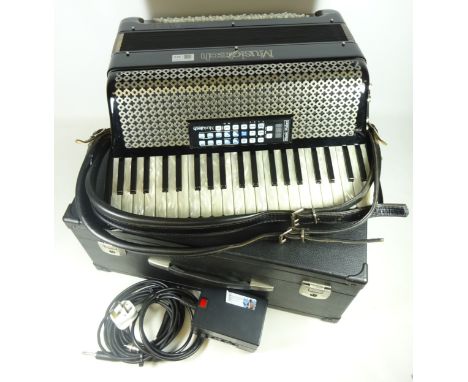 Musictech Music Maker 50 digital piano accordion in hard case (This item is PAT tested - 5 day warranty from date of sale)   