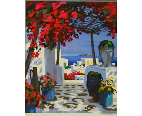 Summer View in Carsuzan, limited edition lithograph no.398/450 after Jean-Claude Carsuzan (French 1938-) signed and numbered 