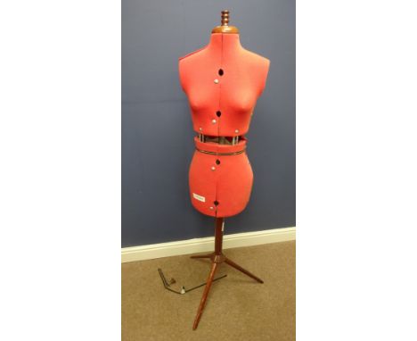 Vintage dress maker's dummy with adjustable waist & attachments   Condition Report   Click here for further images, condition