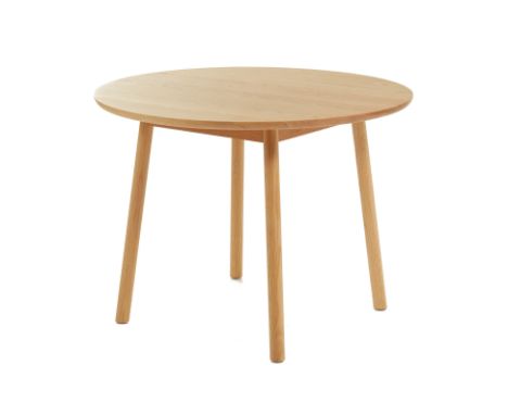 A CONTEMPORARY CIRCULAR OAK DINING TABLE
New or display item consigned by Maissone Home, Tiong Bahru
Constructed from America