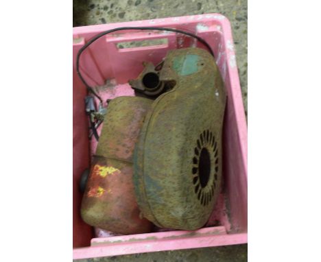 Box of various sundry engine parts
