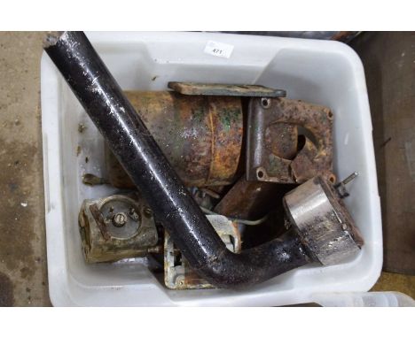 Box of various Lister engine parts