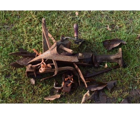 Mixed Lot: Various cultivator attachments, hand tools etc