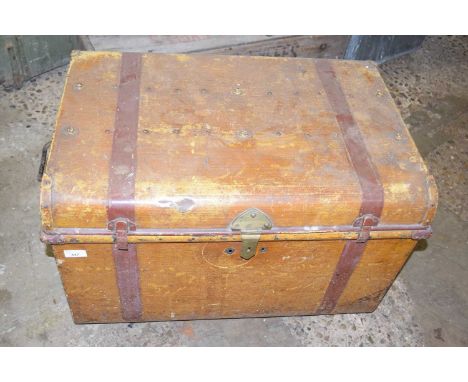 Large metal trunk
