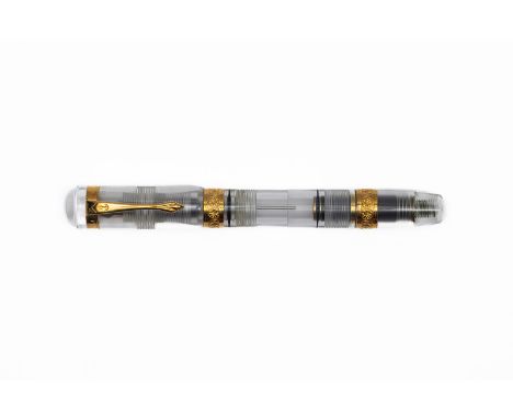 Ancora Special Edition Demonstrator limited edition fountain pen, with box, ink bottle, papers and outer box. This particular