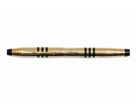 Cross 150th Anniversary gold filled limited edition fountain pen, boxed. This pen was a tribute to A.T. Cross original founta