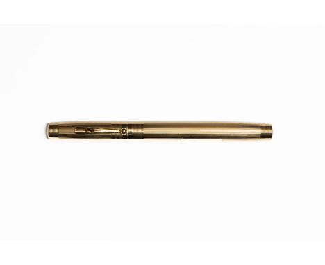 Tiffany solid 14 K gold fountain pen by WS Hicks. Hicks made pens and pencils in gold and silver and made overlays for some o