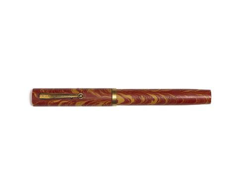 Waterman Ideal 94 Rose Ripple fountain pen. The Rose Ripple was one of three later coloured Ripple models that Waterman intro