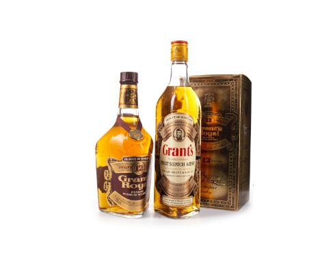 GRANT'S ROYAL 12 YEARS OLD Blended Scotch Whisky 75cl, 40% volume, in carton. GRANT'S STEADFAST Blended Scotch Whisky 75cl, 4