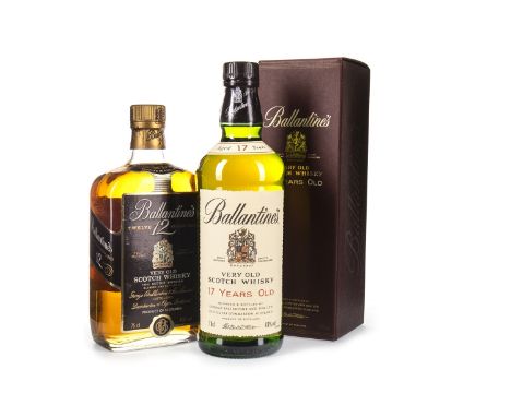 BALLANTINE'S 17 YEARS OLD Blended Scotch Whisky 70cl, 43% volume, in carton. BALLANTINE'S 12 YEARS OLD Blended Scotch Whisky 