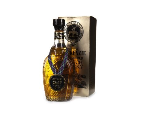 MACKENZIE 20 YEARS OLD Blended Scotch Whisky 75cl, 40% volume, in carton, with stopper.