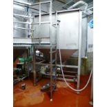 (Formulation) s/s Cozzini rectangular holding silo approx. 5 ft. x 5 ft. x 8 ft. H.