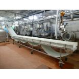 (Formulation) s/s frame belt conveyor on casters c/w: approx. 20 in. W. x 30 ft. L. plastic belt