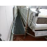 (Meat Batching Line) s/s operators floor platform approx. 2 ft. W. x 30 ft. L.