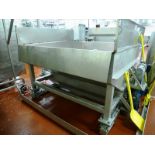 (Formulation) s/s screw hopper loader approx. 6 ft. x 6 ft. x 5 ft. D. c/w load cells Rice Lake