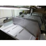 (Meat Batching Line) s/s frame infeed belt conveyor c/w: side panels & approx. 40 in. W. x 72 in. L.