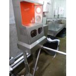 Duo Soap hand soap dispensing station s/s c/w turnstile
