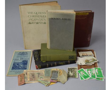 A Collection of Vintage Books, Bus Tickets, Cigarette Cards etc 