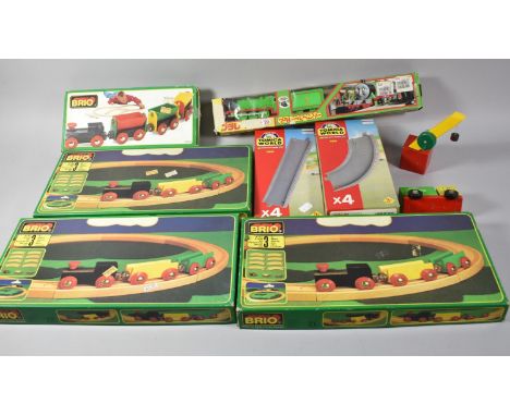 A Collection of Vintage Brio and Other Children's Toys 