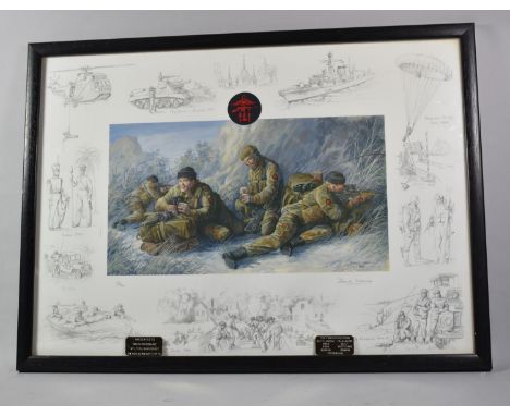 A Framed Dawn Waring Limited Edition Military Print, Signed in Pencil by the Artist, 60x43cm 