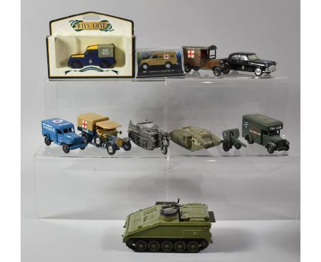 A Collection of Various Diecast Army Figures to Include Days Gone, Dinky, Corgi etc 