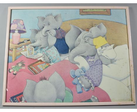 A Framed Nursery Print, 59x46cm 