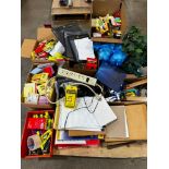 Pallet of Assorted Office Supplies; Pens, Markers, Highlighters, Paper, Tape, Tape Dispensers, Folde