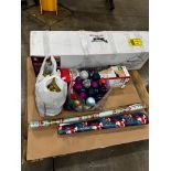 Pallet of Christmas Decorations; (2) Christmas Trees, Bulbs, Decorations, & Wrapping Paper