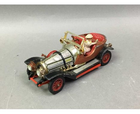 COLLECTION OF DIE-CAST MODEL VEHICLES along with model trains and marbles