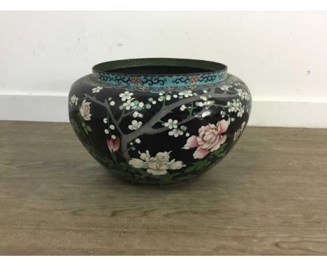 CLOISONNE PLANTER along with a brass coal bucketplanter 36cm diameterQty: 2